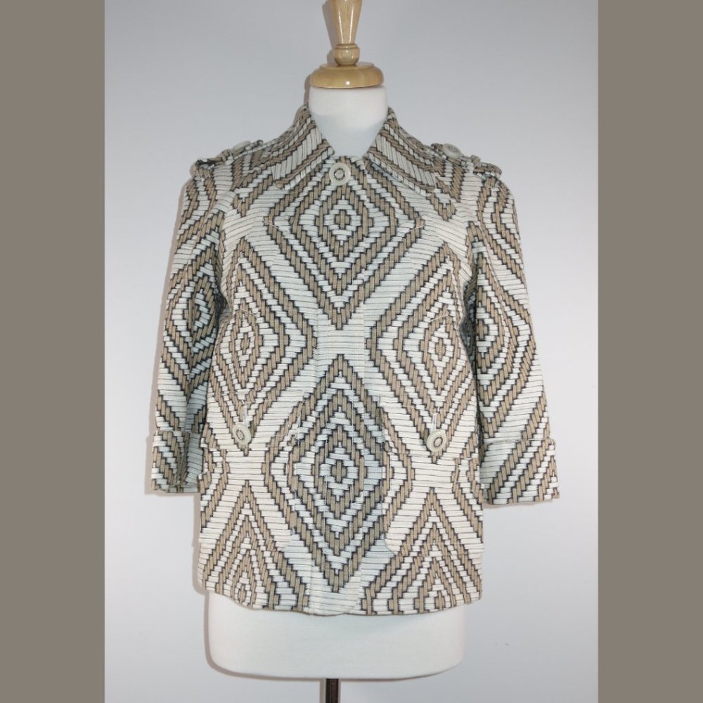 Tory Burch Printed Jacket - Size 8